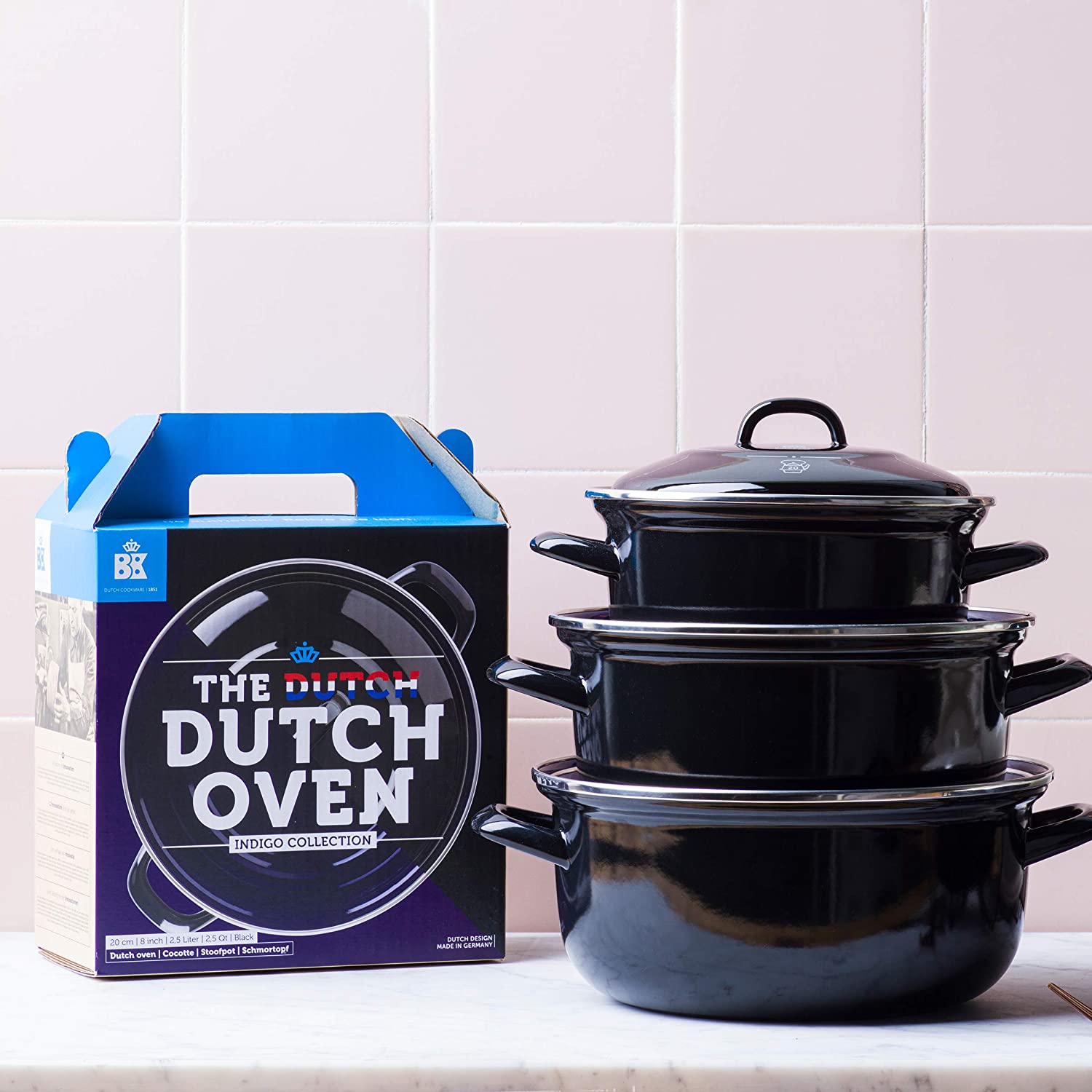 BK Cookware Dutch Oven 2.5QT, Black
